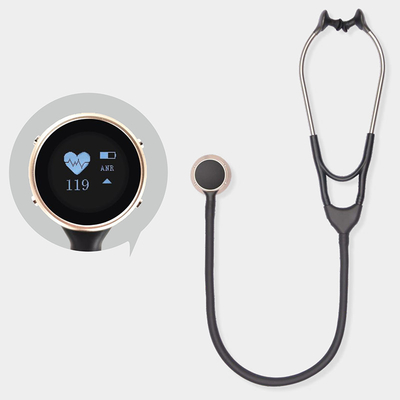 Nagrywanie ścieżek dźwiękowych Cyfrowy inteligentny stetoskop Bluetooth do dokładnego monitorowania