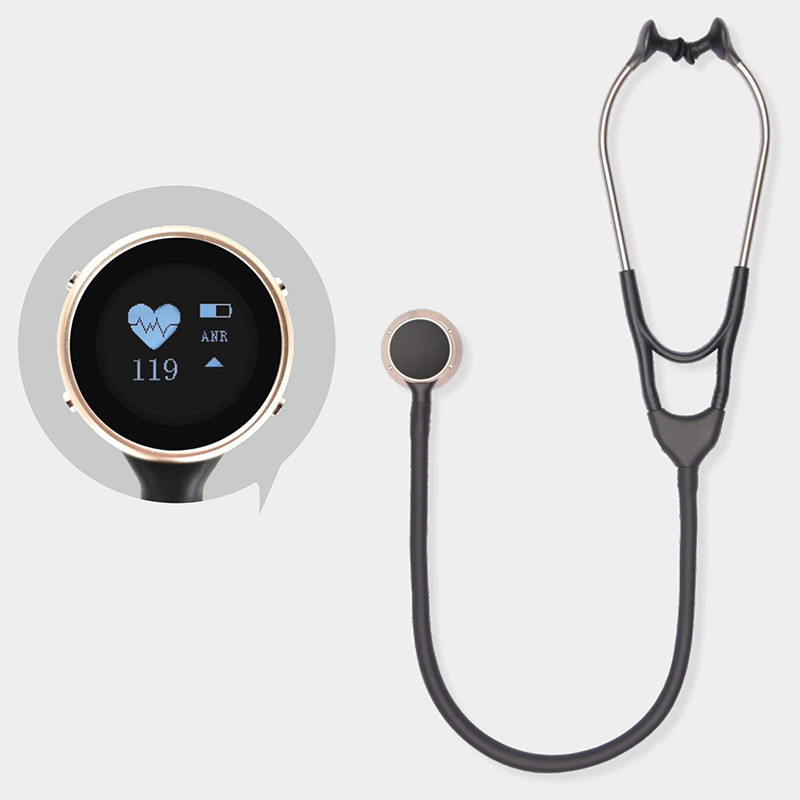 Nagrywanie ścieżek dźwiękowych Cyfrowy inteligentny stetoskop Bluetooth do dokładnego monitorowania